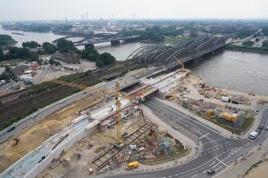 Luftbild Hamburg Baustelle U4