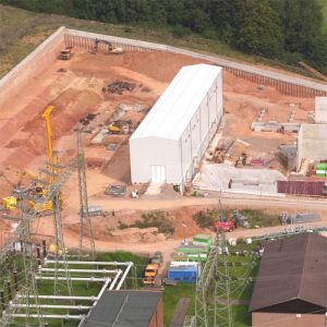 Luftaufnahme Baustelle